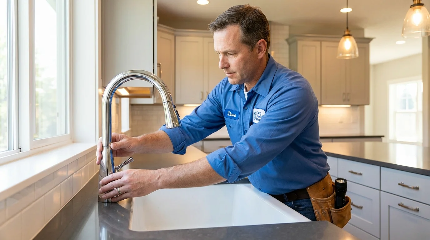 Kitchen faucet installation by Johns Plumbing LLC in Glasgow