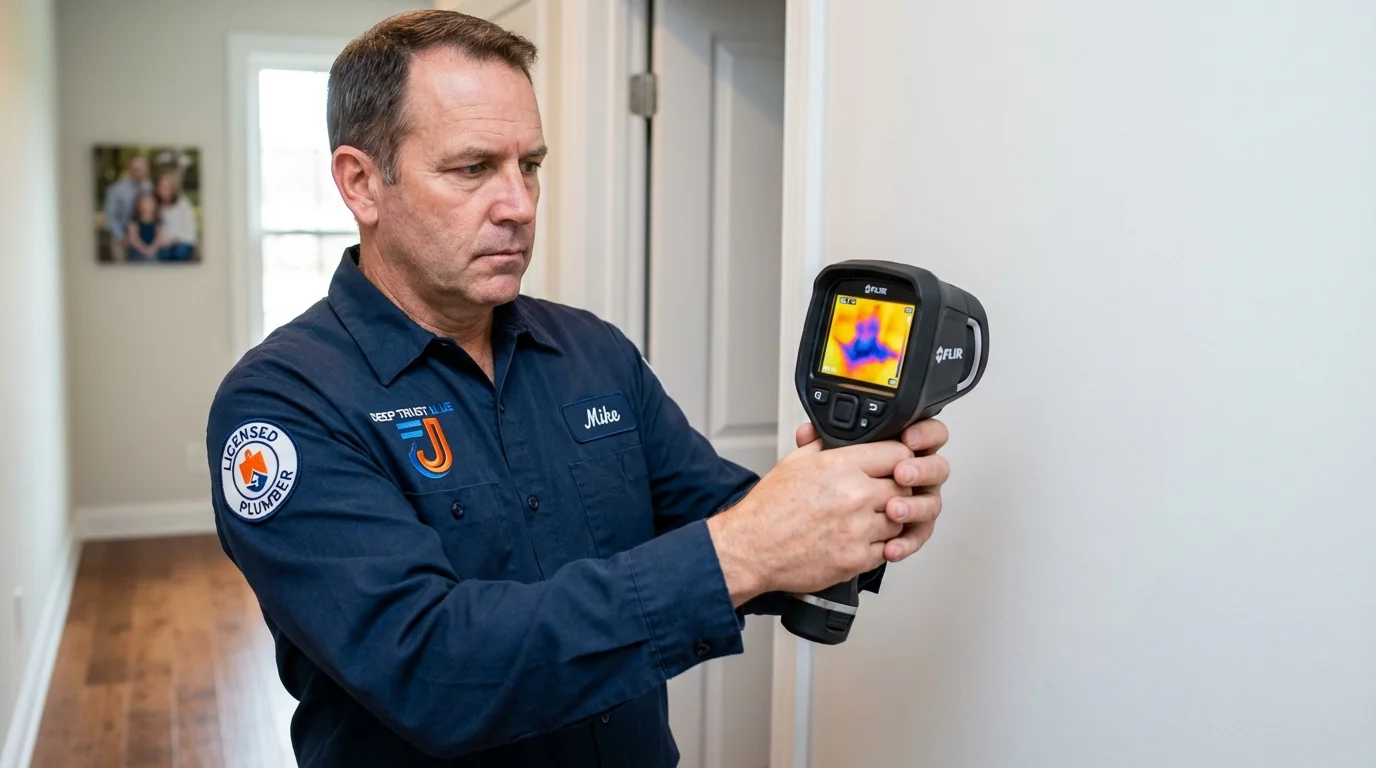 Thermal imaging leak detection by Johns Plumbing LLC in Glasgow